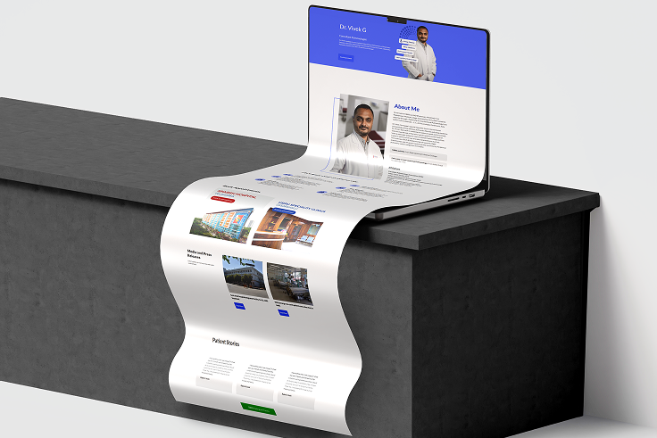 Doctor Vivek website design preview