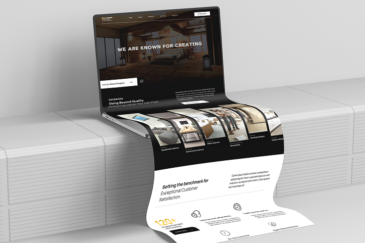 Inferno Homes website design preview